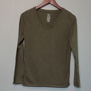 George Khaki Cotton Blend Top
